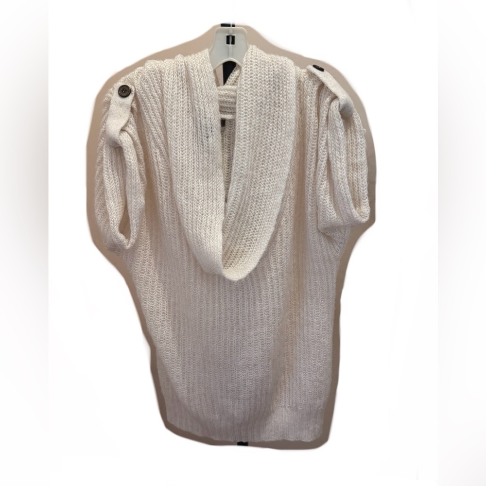 Joyce Leslie White Oversized Cowl Neck Sweater